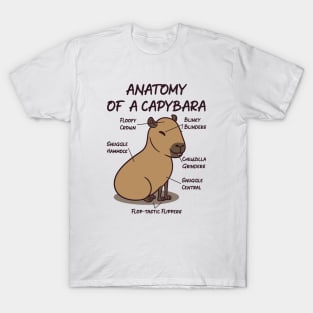 Funny Anatomy of A Capybara T-Shirt